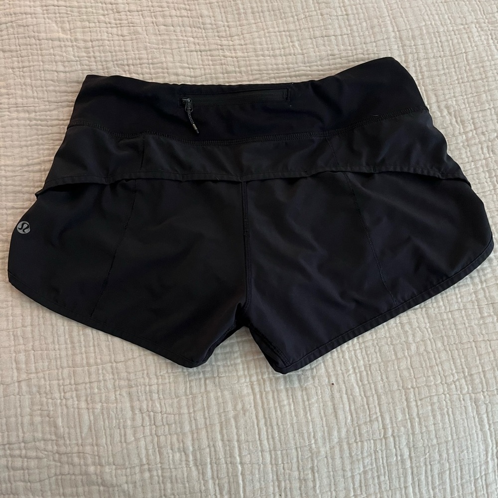 Lululemon black workout shorts